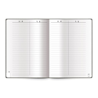 Adressbuch A 5 Soft anthrazit