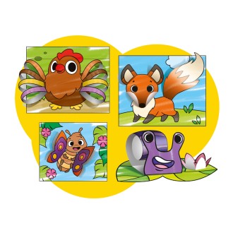 Bunte Mal- und Basteltiere "Heimische Tierwelt"