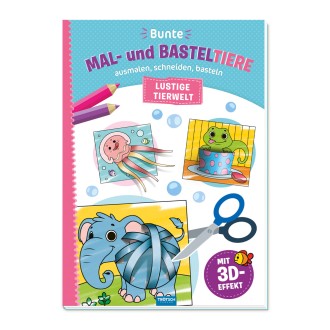 Bunte Mal- und Basteltiere "Lustige Tierwelt"