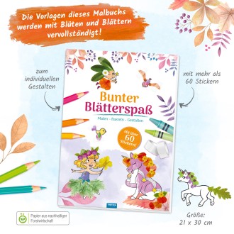 Bunter Blätterspaß "Feen" (Malen Basteln Gestalten)