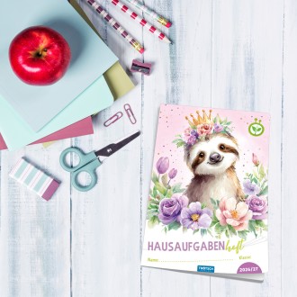 Hausaufgabenheft Faultier26/27