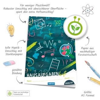 Hausaufgabenheft Tafel 26/27