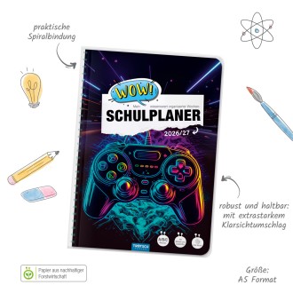 WOW-Schulplaner Gaming 26/27