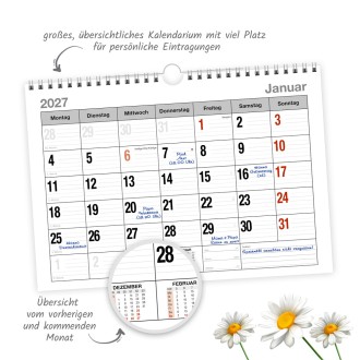 Monatsterminer Montasterminkalender Fotocover 2027