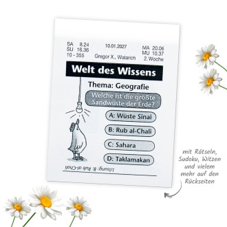 Tagesabreißkalender klein 2027