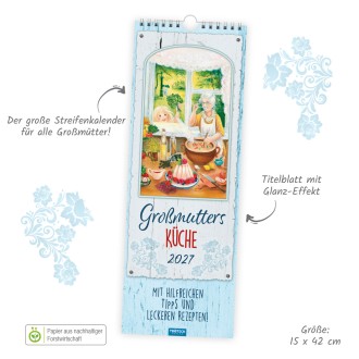 Maxi-Streifenkalender Großmutters Küche 2027