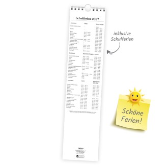 Maxi-Streifenkalender ROT