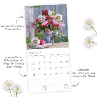 Broschürenkalender Blumenkalender 2027