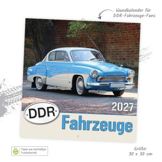 Broschürenkalender DDR Fahrzeuge 2027