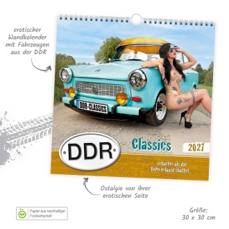 Erotikkalender DDR Classics 2027 schärfer als die VOPO erlaubt (hätte)