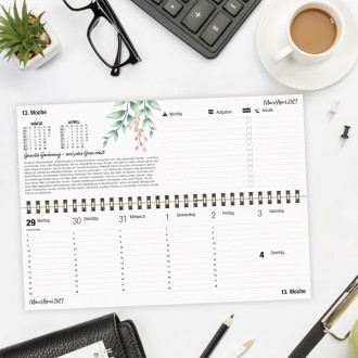 Wochentischkalender Natur 2027