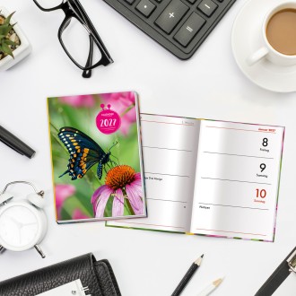 Taschenkalender A7 Schmetterling 2027