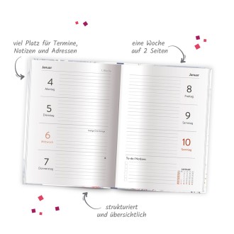 Taschenkalender A6 Vintage 2027