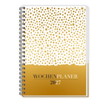 Wochenplaner A5 mit Wire-O Gold 2027