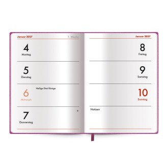 Taschenkalender A7 Soft Touch Schmetterlinge 2027