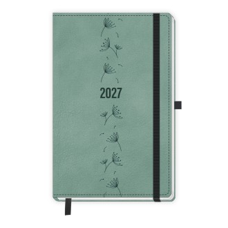 Taschenkalender A6 Soft Touch Premium Aquamarin 2027