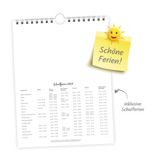 Wochenkalender zum Hängen Deutschlandreise 2027