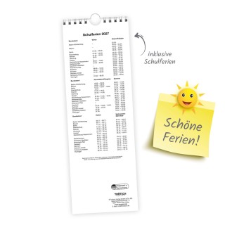 Streifenkalender Küchennotiz 2027 Notizkalender