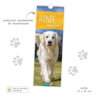 Streifenkalender Hunde 2027 Notizkalender