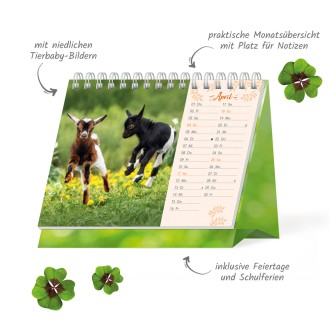 Aufstellkalender Süße Tierfreunde 2027