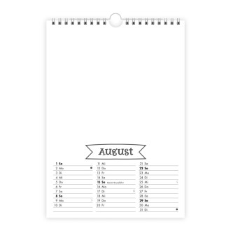 Foto- und Bastelkalender Premium A4 2027 mit vielen Stickern