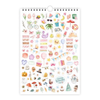 Foto- und Bastelkalender Premium A4 2027 mit vielen Stickern