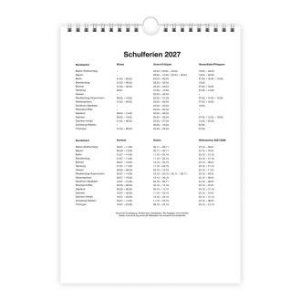 Foto- und Bastelkalender Premium A4 2027 mit vielen Stickern