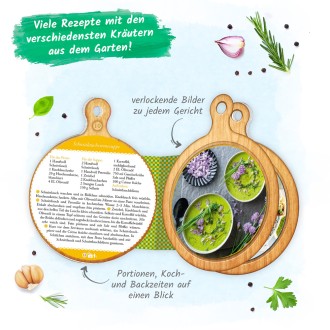 Rezeptbuch Brettchen "Kräuterküche"