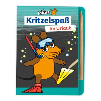 DIE MAUS Mini-Kratzblock "Im Urlaub"