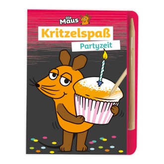 DIE MAUS Mini-Kratzblock "Partyzeit"