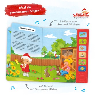 UNSER SANDMÄNNCHEN Soundbuch "Erste Kinderlieder"