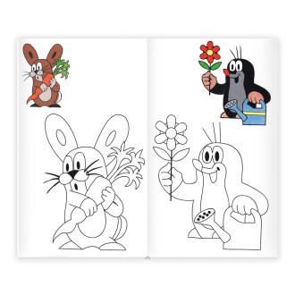 DER KLEINE MAULWURF Ausmalbuch mit Stickern