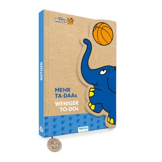 DIE MAUS Notizbuch Klappe "Elefant"