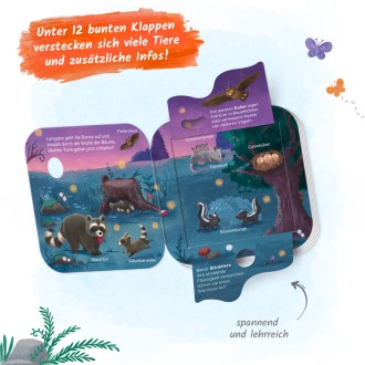 Mein erstes Klappenbuch "Tiere im Wald Wer lebt wo?"