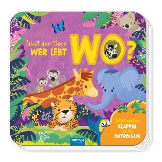 Mein erstes Klappenbuch "Welt der Tiere Wer lebt wo?"