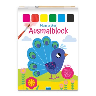 Mein erster Ausmalblock "Pfau"