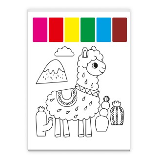 Mein erster Ausmalblock "Pfau"