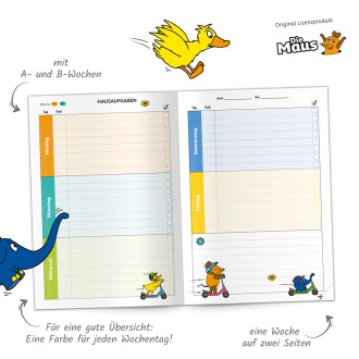 DIE MAUS Hausaufgabenheft Grundschule