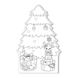 Bastelblock Weihnachtsbaum Mal- und Bastelbuch
