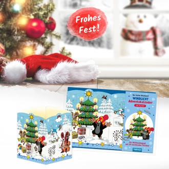 Der kleine Maulwurf Windlicht-Adventskalender