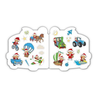 Unser Sandmännchen Mini-Malbuch mit Stickern "Fahrzeuge"