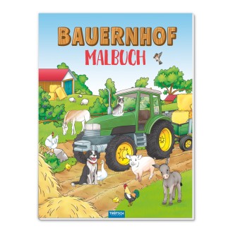 Malbuch Bauernhof mit Traktor