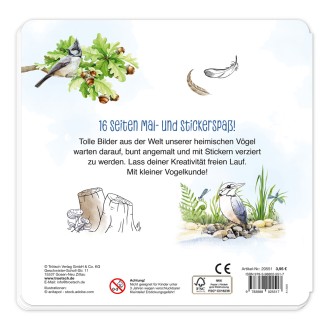 Stickermalbuch Unsere Vogelwelt