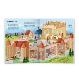 großes Stickerbuch - Ritter & Burgen