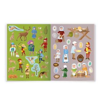 großes Stickerbuch - Ritter & Burgen