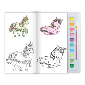 Malbuch Tuschkasten Einhornwelt