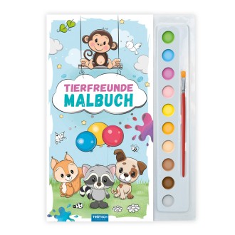 Malbuch Tuschkasten Tierfreunde