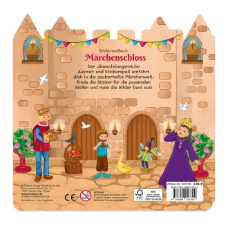 Malbuch Stickermalbuch Märchenschloss