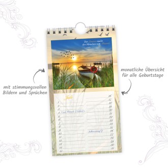 Geburtstagkalender "Idylle"