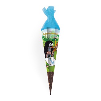 Schultüte "Der kleine Maulwurf" 85 cm Tüll